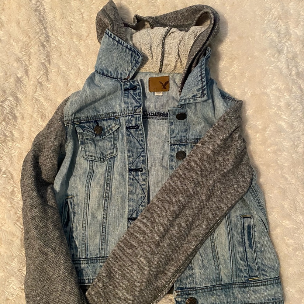 American Eagle Jean Jacket/ SweatShirt